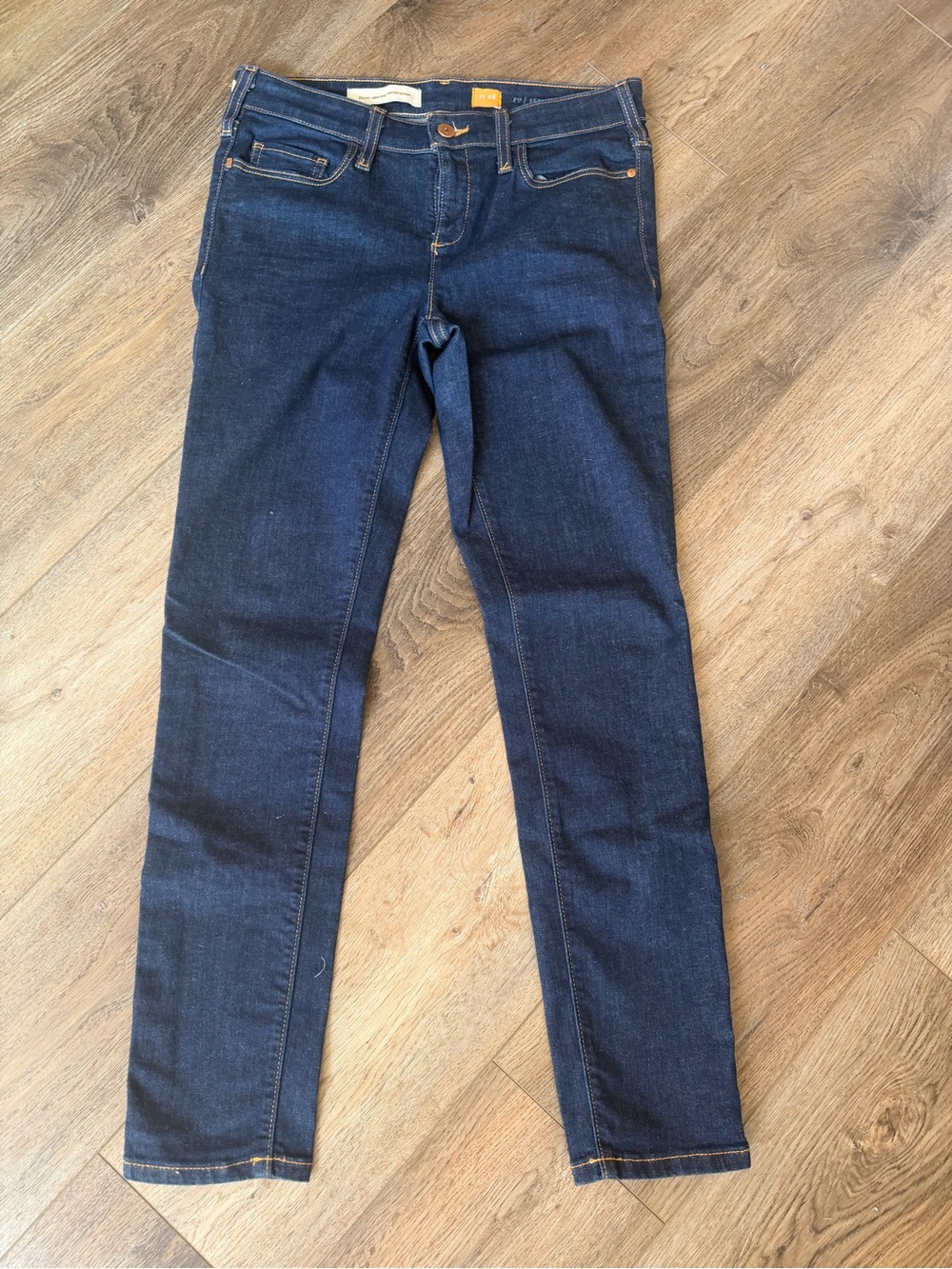Pilcro and the Letterpress Dark Indigo Skinny Jeans